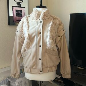 Saltwater Luxe faux fur jacket and vest combo S